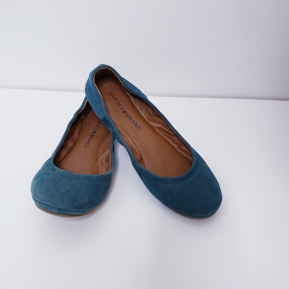 Lucky Brand Shoes - Lucky brand teal flats 6 1/2